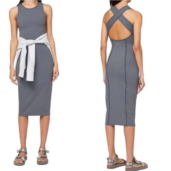 Lululemon Dresses & Skirts - Lululemon Women's Size 2 Picnic Play Dress Steam Blue Sleeveless Mini